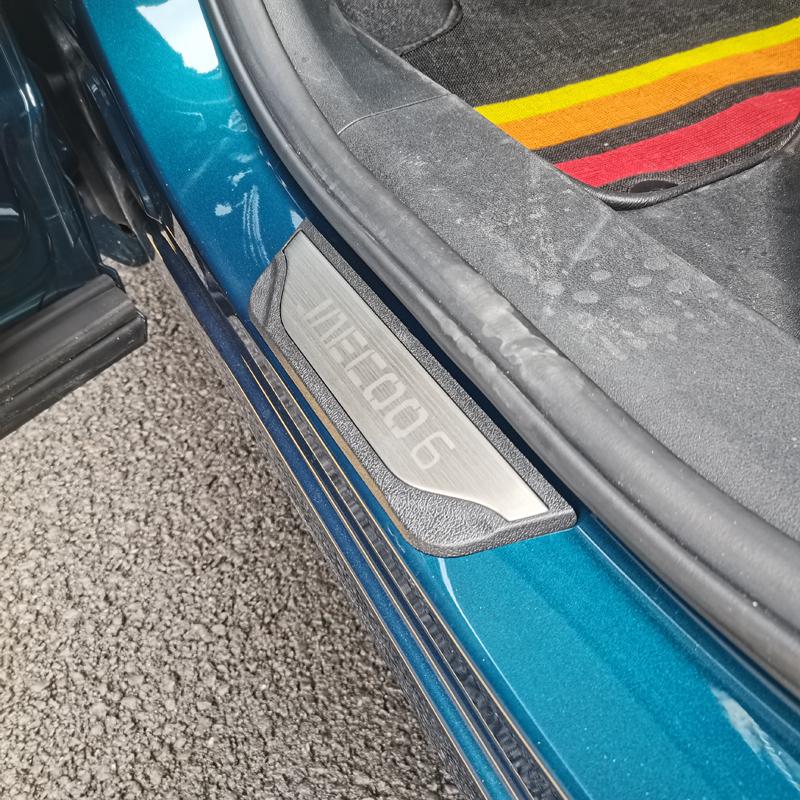 For Jaecoo 6 J6 2024 2025 Car Accessories Auto Door Sill Pedal Scuff Plate Decoration Cover Plastic Stainless Steel 4PCS