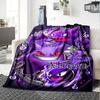 Customizable Gengar1 Throw Blanket – Personalized Name, All-Season Cozy Snug Blanket, Machine Washable, Personalized Blanket