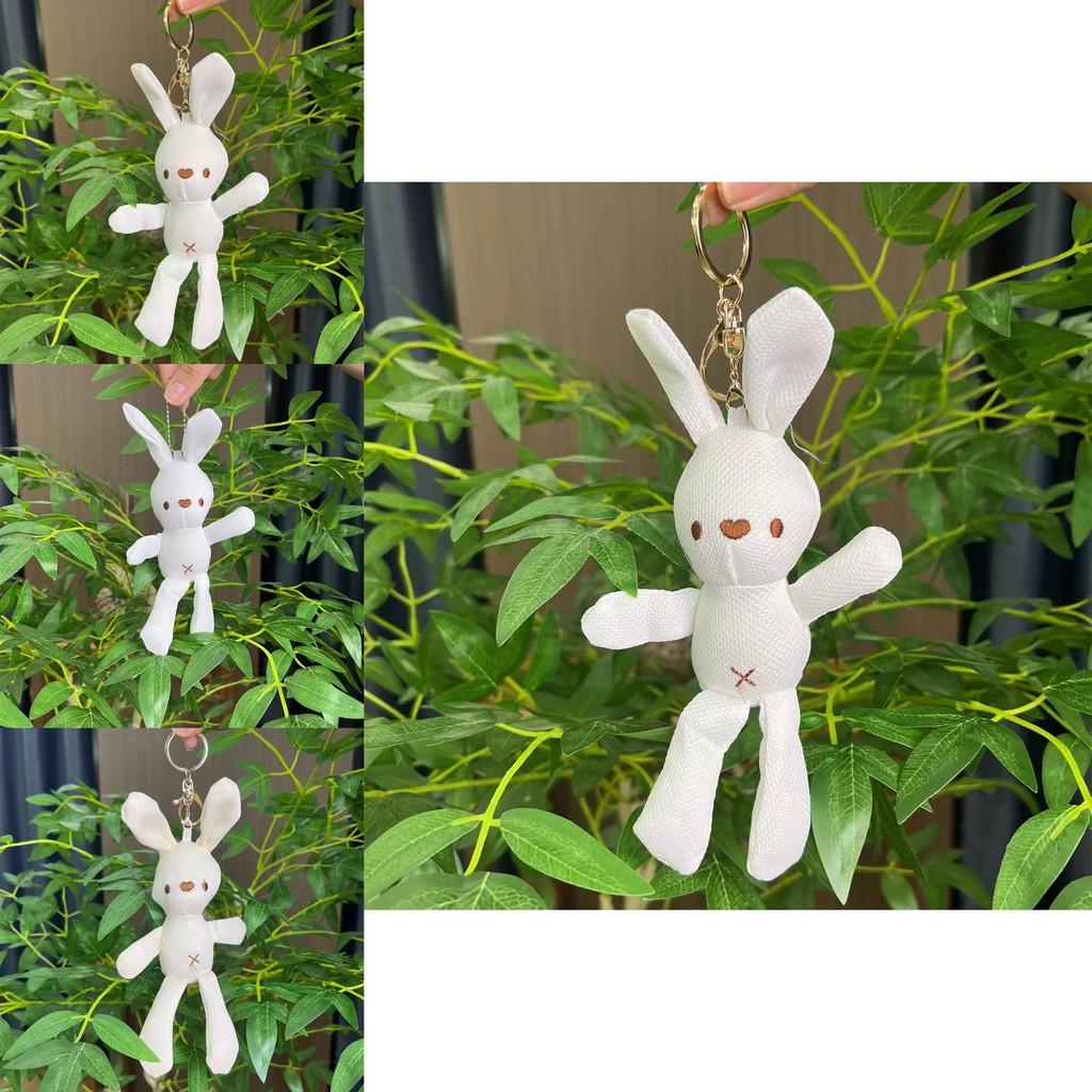 Adorable Miniature Corn Rabbit Plush Toy Keychain Doll Soft Stuffed Animal