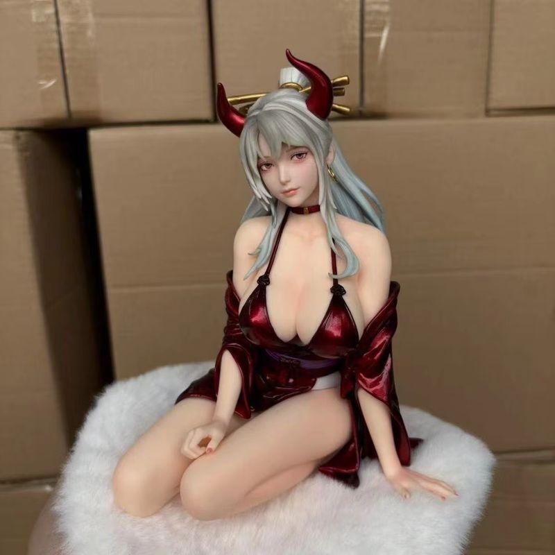 Beautiful Girl High-Quality Statue Pirate King Anime Surrounding Decoration Kimono Hand-Made Animation Tabletop Decoration Gift