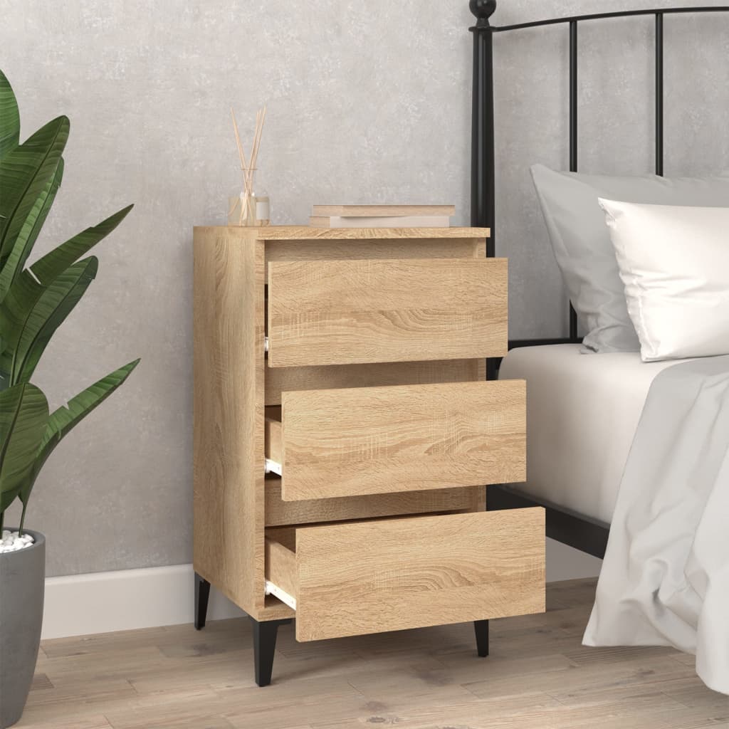 Nightstand Sonoma Oak 40x35x70 cm Particleboard