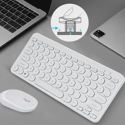 Chocolate Keycap Wireless Silent Keyboard & Mouse Set for Office & Portable Use with Fast Delivery