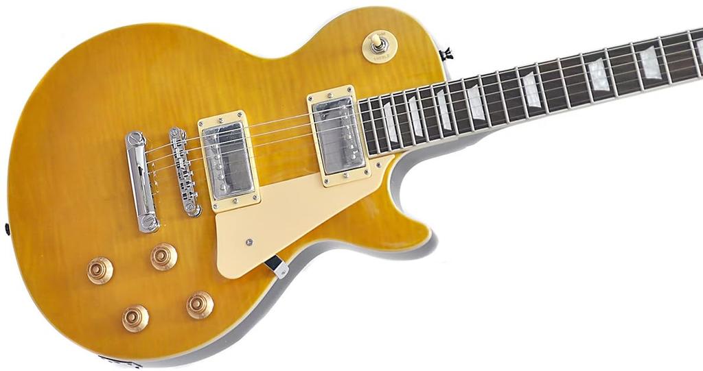 PLAYTECH Electric Guitar Les Paul Type Equipped with 2 Humbuckers Lemon Burst
