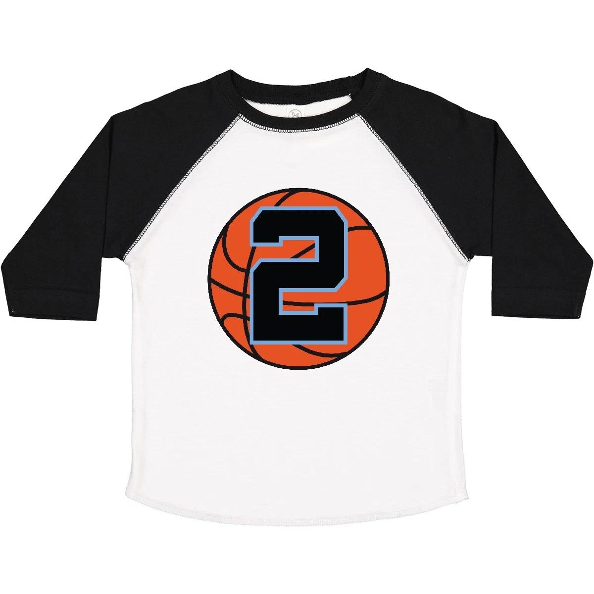 Inktastic Basketball 2nd Birthday 2 Year Old Toddler kids boys T-Shirt Childs Im Themed 160