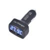 Dual USB Car Charger DC 5V 3.1A Universal with Temperature/Voltage/Current Meter Tester Adapter Digital LED Display Charger 4in1
