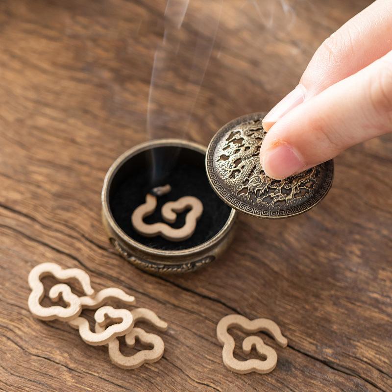 New Retro Opper Incense Burner Twelve Zodiac Signs Burner Brass Incense Holder With Cover Sandalwood Cense Buddhism Home Decor