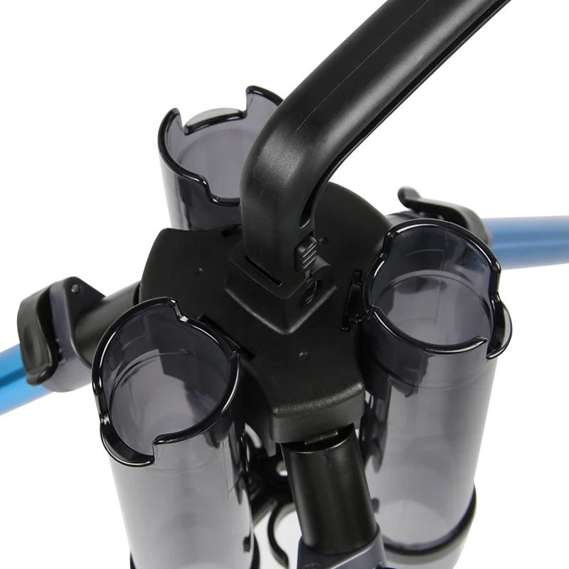 Portable Fishing Rod Tripod Stand Aluminum Alloy Rod Holder Support Bracket Pole Stand Fishing Accessories Outdoor Tools