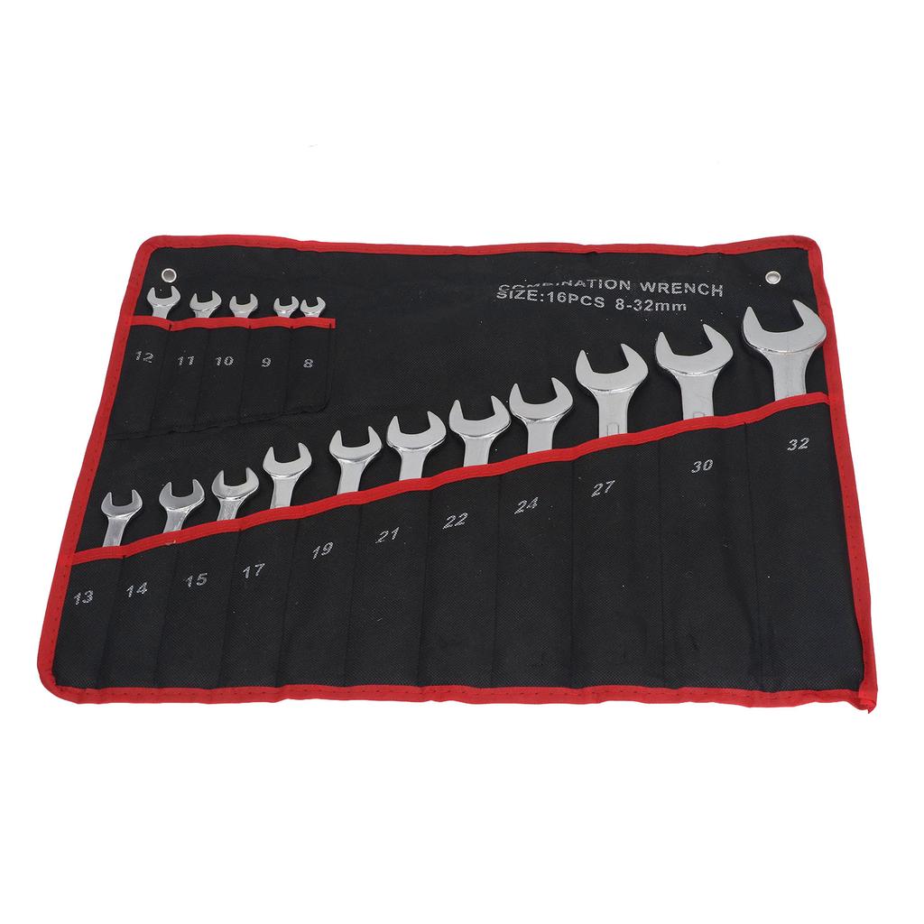 16-teiliger Kombinationsschlüssel Cr-Vanadium-Stahl Pentalobe Maulschlüssel Doppelzweckschlüssel-Satz
