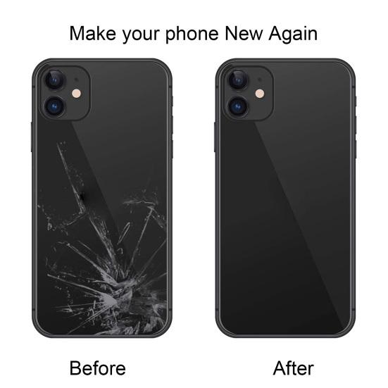 Professional Replacement Back Glass Housing Rear Battery Cover with Pre-installed Adhesive Repair