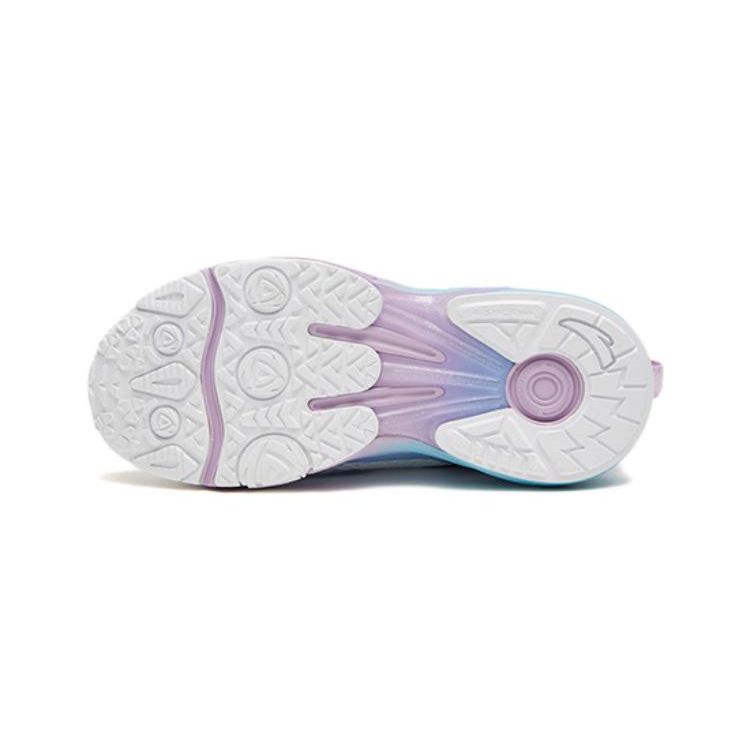 Anta PU Balance Bike Anti-Kick Shock Absorption Low-Top Childrens Running Shoes Kids running shoes White Purple 322329961-1