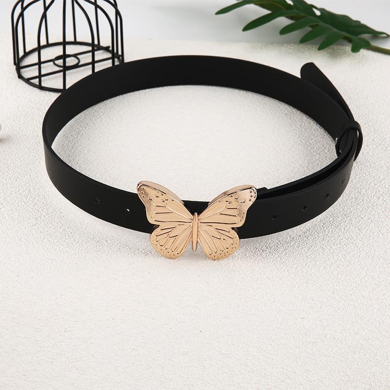 2022 Metal Butterfly Clasp Belt With Vintage Simple Decoration For Women