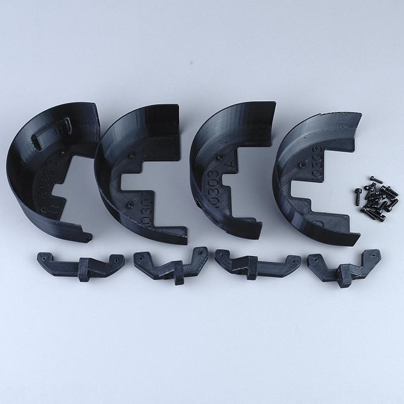 For 1/10 Hyper Go MJXRC 10303 C3 RC Cars Truck MJXRC 10303 Front&rear Fenders Mudguard 3D Printed Fender