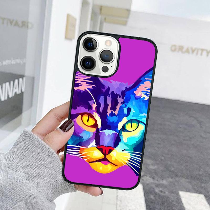 Creative Cute Pet Cat Animal Phone Case For iPhone 17 Air 15 16 Cover  11 13 14 Pro Max 12 Plus Max Fundas