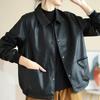 Coat for Women Thickened Plush Autumn Winter Oversize  Loose Casual Leather Button Jacket
