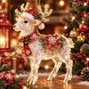 2D Acrylic Christmas Reindeer Hanging Ornament Fashion Ornament for Car Backpack Holiday Decoration For Holiday Home
