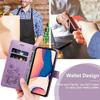 Protective Case - BOOLING - for Samsung Galaxy S24 Ultra - Purple - Butterfly Pattern - 2 Tempered Glasses