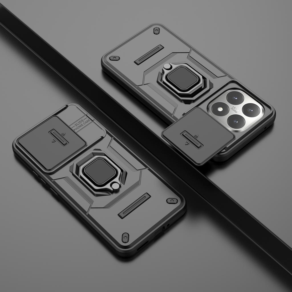 Ring Holder Slide Lens Protect Cover Case for Xiaomi 15T Pro 5G 14T 13T Xiaomi15t Mi15t