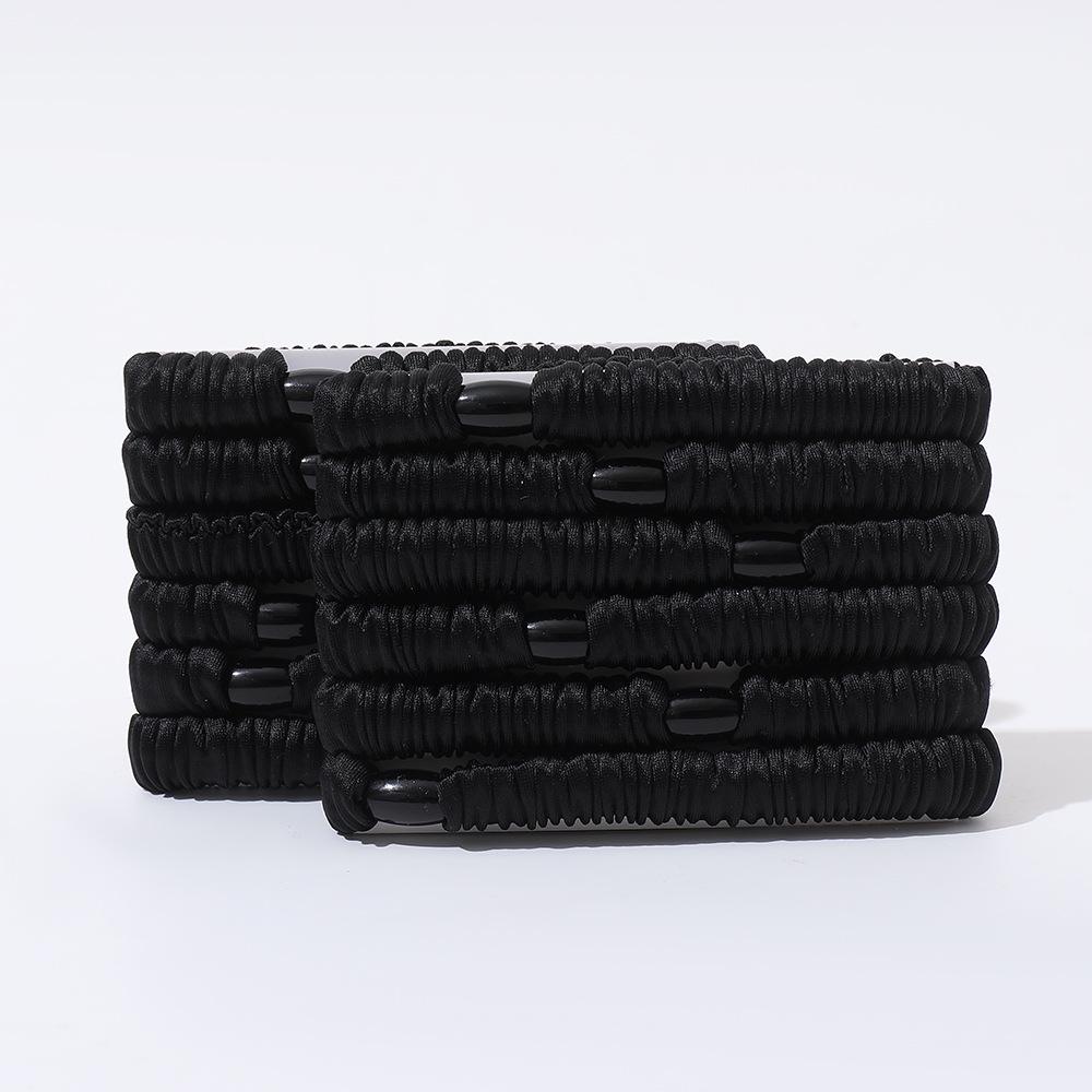 Velvet Mixed Color Braided Hair Ties: High Elasticity Hair Scrunchies for Stylish Buns and Commute-Friendly Accessories