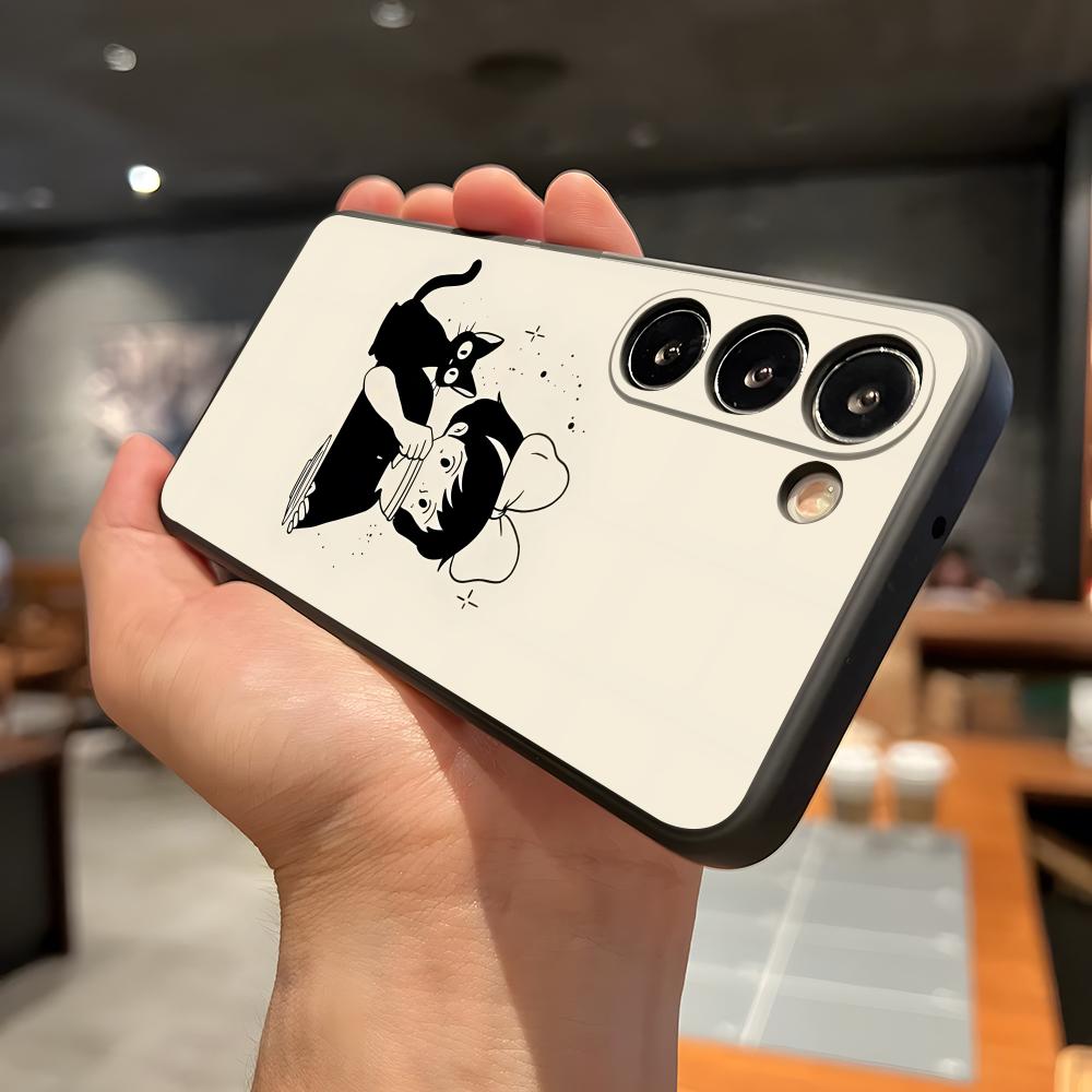 

K-Kiki s D-Delivery Service A-Аниме Чехол для телефона для Samsung A56 A36 A26 A16 A15 A25 A35 A55 A14 A34 A24 A54 Черный Мягкий чехол Samsung A32 4G