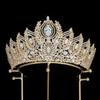 High Quality Baroque Zircon Wedding Jewelry Hair Crown Zirconia Diamond Bridal Women Tiara