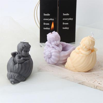 Muschel-Cherub-Kerzen-Silikonform, Muschel-Engel-Harzform, DIY-Handwerk, Heimdekoration, Kerzenherstellung