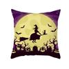 Halloween Pillow Case Cartoon Pumpkin Head Castle Peach Velvet Cushion Home Furnishings