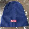 [USED] Supreme 25SS Overdyed Beanie Navy