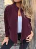Autumn New Women's Casual Wool Lapel Tie-Waist Faux Pocket Blazer Jacket
