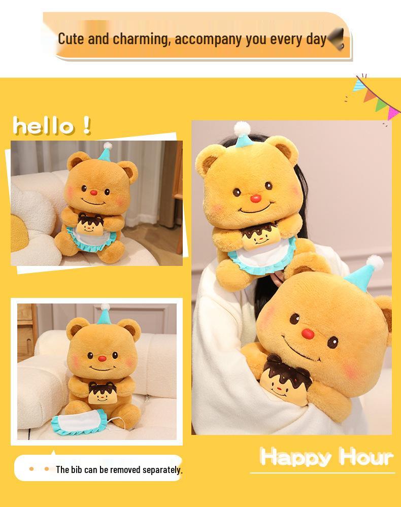 Butter Bear Plush Doll - Trendy Birthday Gift for Girls