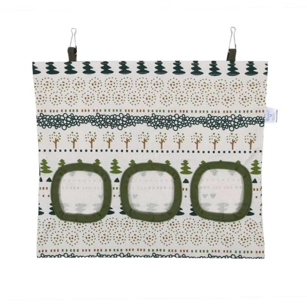 2/3 Löcher Kleintier Futterbeutel Kaninchenohren Käfigzubehör Hängender Heubeutel Hase Meerschweinchen