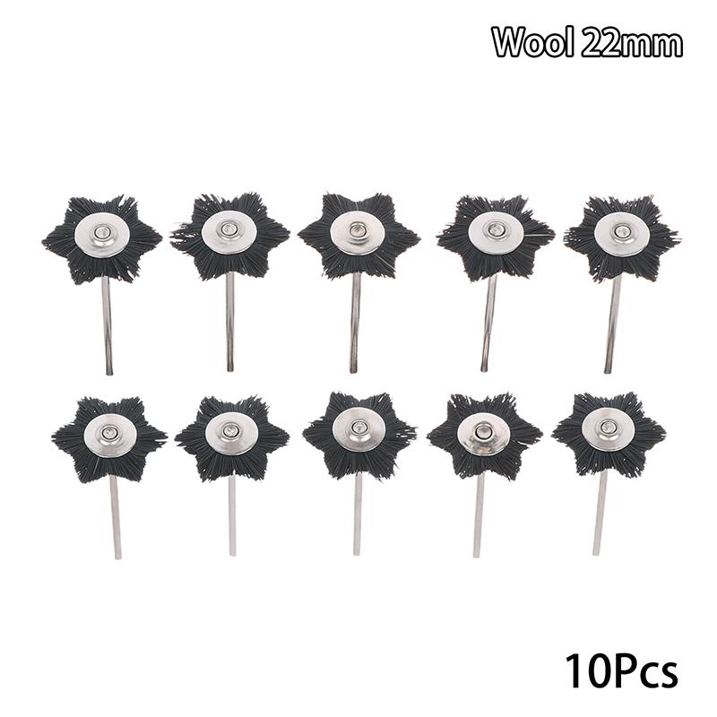 10Pcs Dental High Quality Polishing Hairbrush Wheel Polishing Brushes Dental Laboratory Equipment Materials Supplies