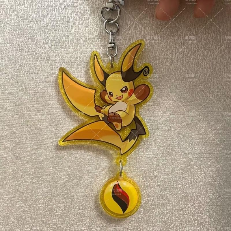 Pokmon Acrylic Keychain Gardevoir Pikachu Anime Peripheral Cute Cartoon Q Version Creativity Schoolbag Ornament New Gifts