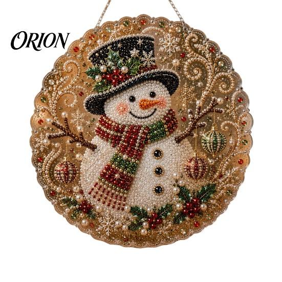 Weihnachts-Kamin-Hängedekoration, Kunst-Set mit Kunstperlen, Bastelset zum Malen mit Strasssteinen und Edelsteinen, Nikolaus-Baum, Außensocke, Elchmuster, Sonnenfänger