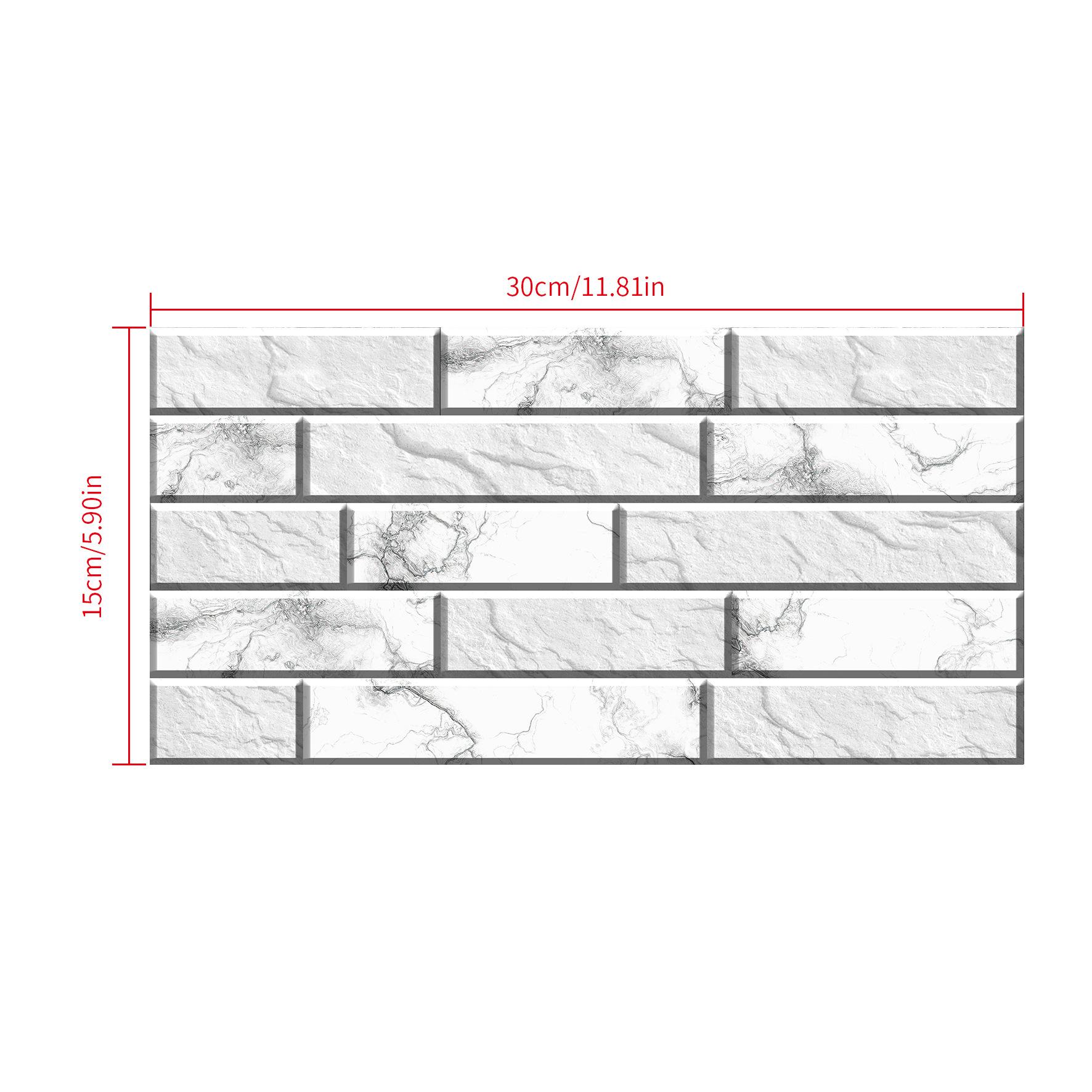 

5/10 шт. винтажные наклейки с имитацией камня, мраморной плитки, кухонный шкаф, ванная комната, домашний декор, самоклеящиеся хрустальные твердые пленки, художественные наклейки на стены 15cm*30cm*5Pcs