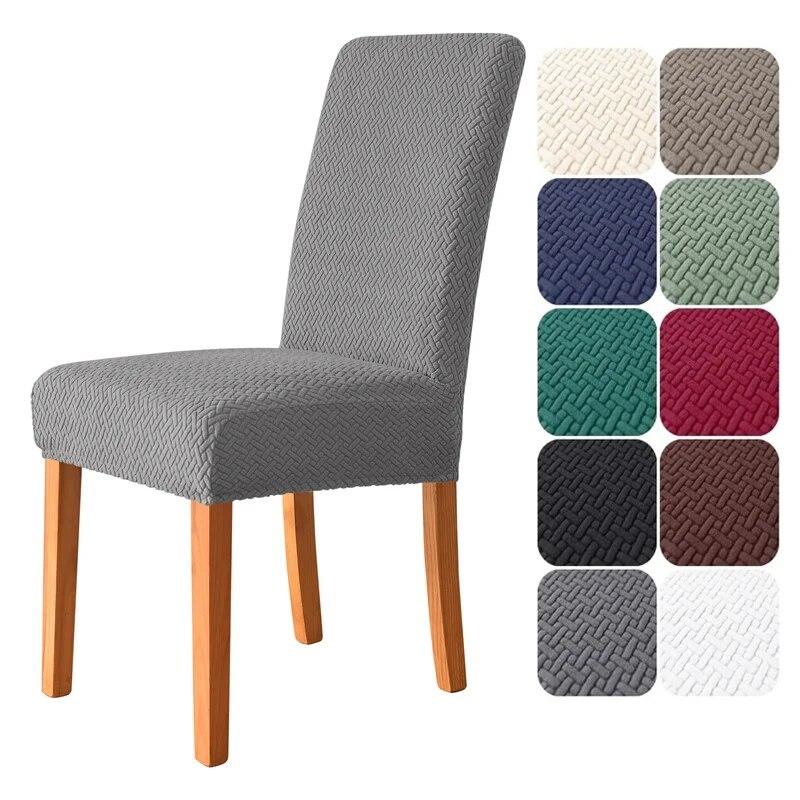 1/4Pcs Elastic Pure Color Cover Chair Cover Universal Size House Seat Seatch Durable Chair Protective Cover For Home El