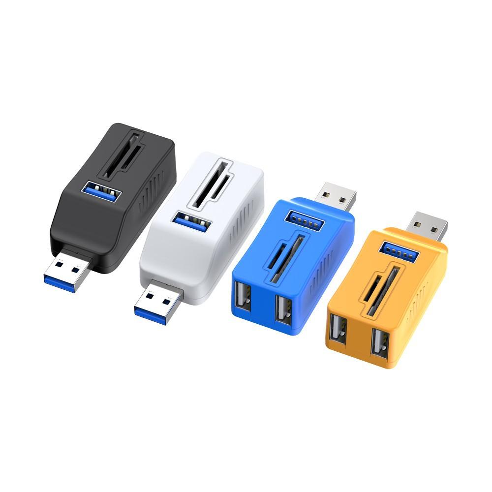 USB3.0 HUB 5 Ports TF Micro SD MMC Card Reader USB Cable Splitter Extend Memory Adapter Keyboard Mouse Camera Disk USB Converter