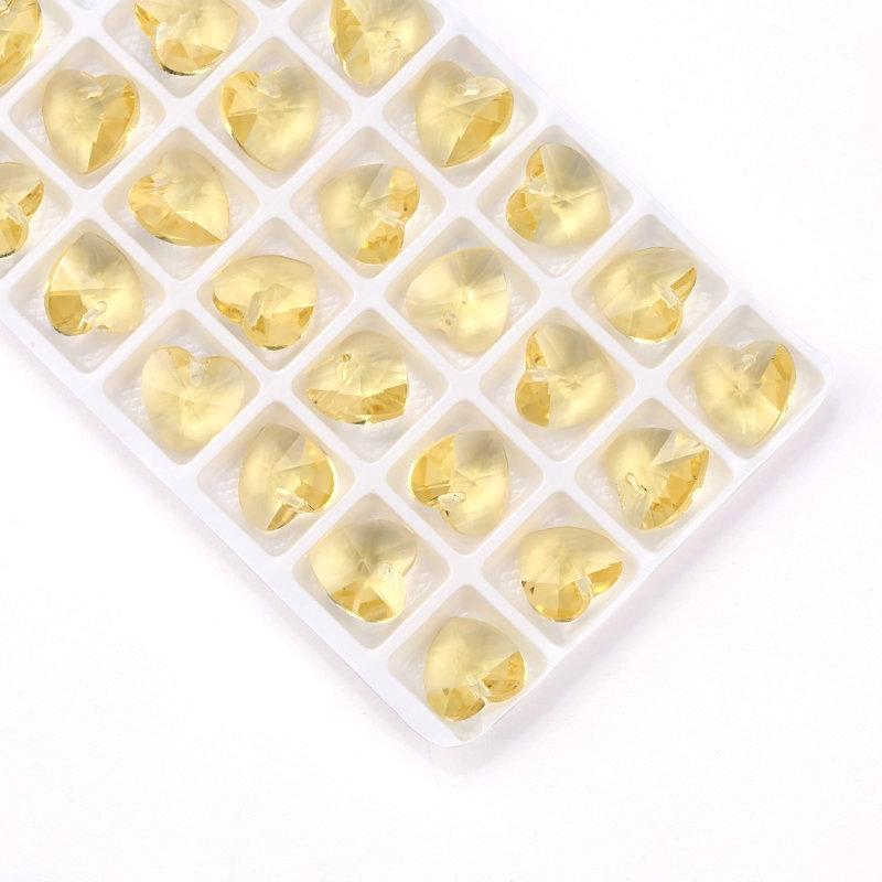 Best Quality 14mm 28pcs/pack 6228 Heart Pendant Austria Charms Crystal Heart Beads Gems for Jewelry Accessories Earring Making