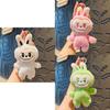 Adorable Plush Bubble Rabbit Keychain Cute Cartoon Key Ring For Students And Car Lovers