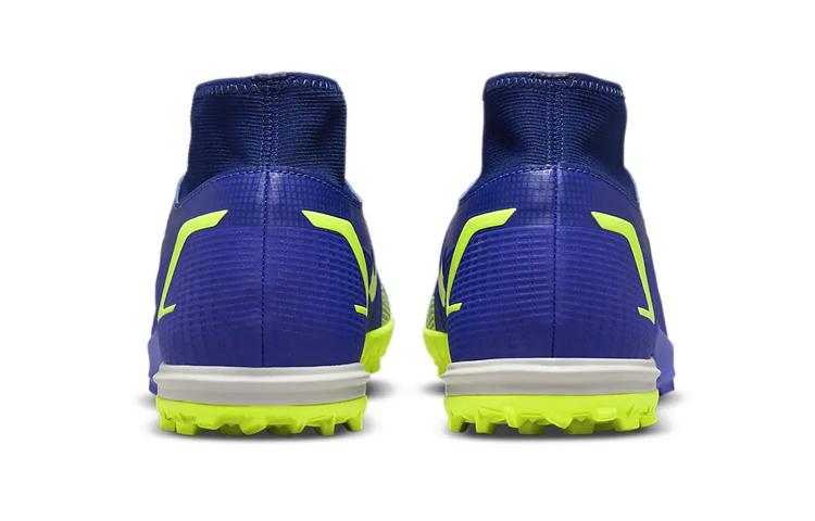 Nike Mercurial Superfly 8 Academy TF Turf High-Top Soccer Shoes Blue CV0953-474