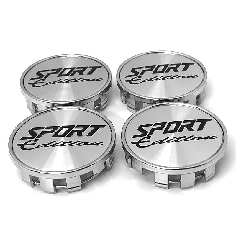 

4PCS SPORT Racing Logo 54MM Car Wheels Rim Hub Cap Auto Car Wheel Center Caps Hubcap Dust-proof Cover Sliver Black Chrome серебряный