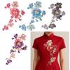 Aufnähbar Blumenstickerei Applikation DIY Applikationsflicken Handgefertigte Kleidernähflicken Luxuriöse Brautkleid Applikationen