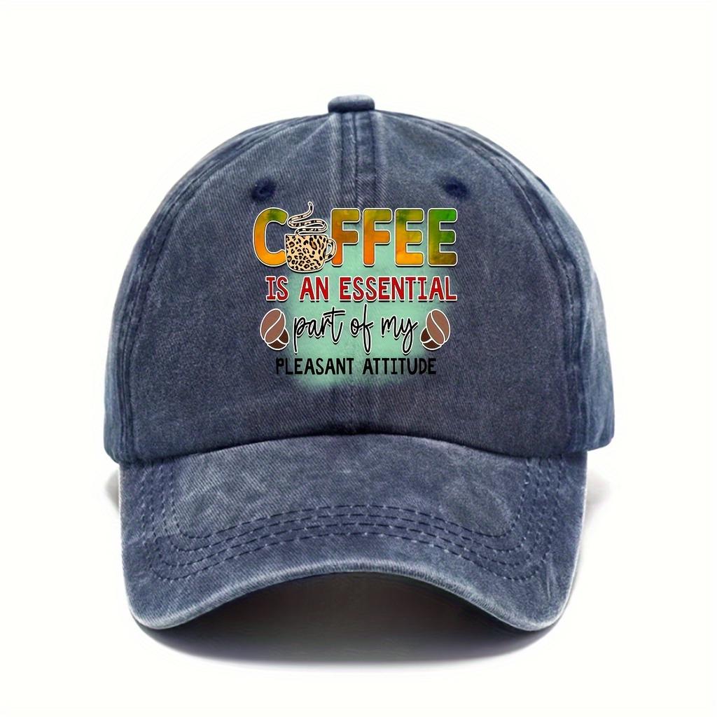 Coffee is an Important Part of My Pleasant Attitude Baseball Cap Adult Unisex Casual Polyester Adjustable