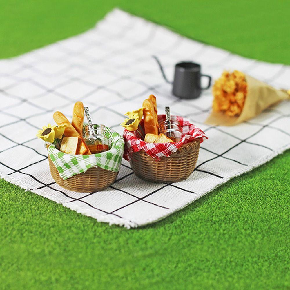 Kitchen Tool Model Doll Accessories Simulation Food Toys Dollhouse Food Miniature Bread Basket