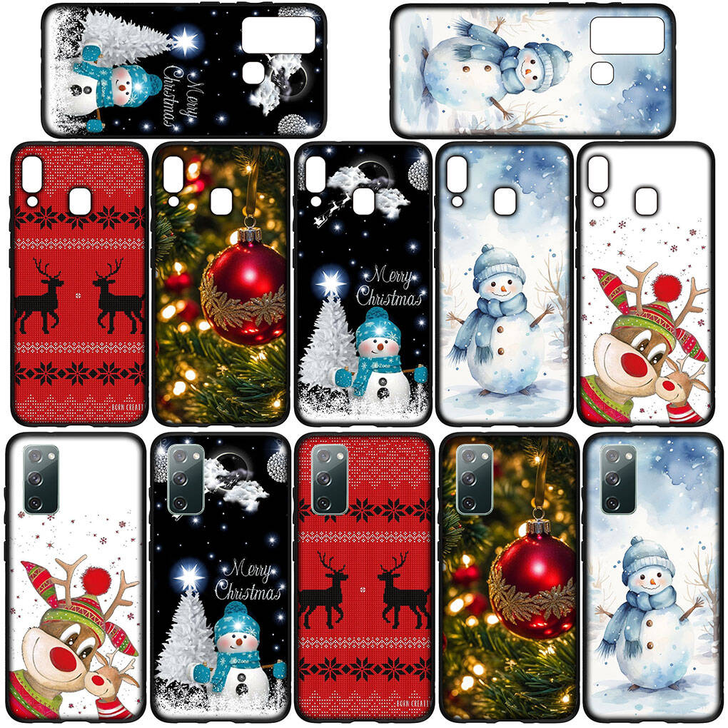 Case for iPhone 17 16 15 Xiaomi Poco F8 F7 X7 X6 M8 C85 C75 C71 Redmi Note 14 13 12 11 Pro Max A3 A4 14C 13C 15C Deer Decoration Christmas Tree Cover
