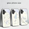 Fresh and Healing Breeze For iPhone 17 Air 16 E 15 Plus 14 Pro Max 13 12 Mini 11 5 6 7 8 Plus XR XSMax SE Black Glass Phone Case