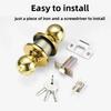 Stainless Steel round Ball Door Knobs Passage Entrance Lock Handle for Bedrooms Living Rooms Hardware Accessories