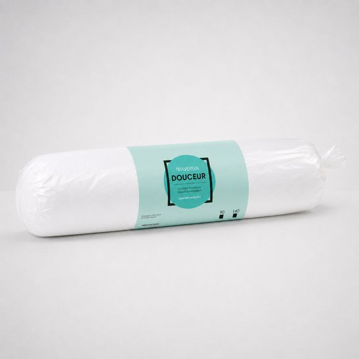 Traversin Microfibre - BLANREVE - 90 cm - Blanc