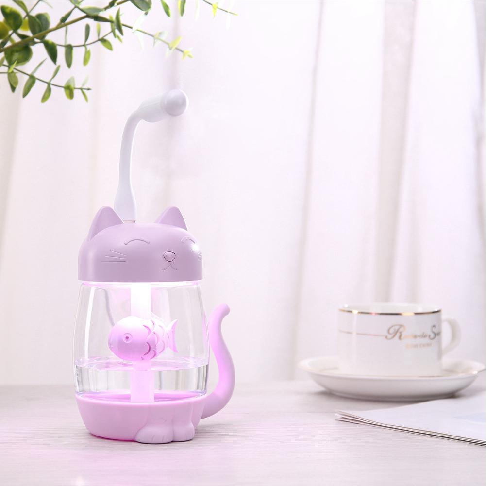 Cute Cat Humidifier Office Home Mini USB Humidifier 3 in 1 Humidifier