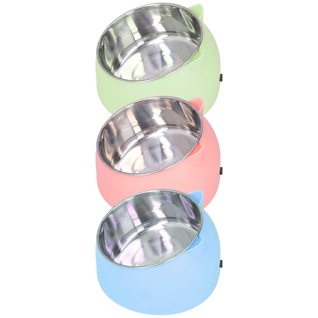 Cat Basin Pet Heating Bowl Nordic Stainless Steel To Cervical Spine Constant Temperature Cat Food Bowl Pet Heating Bowl