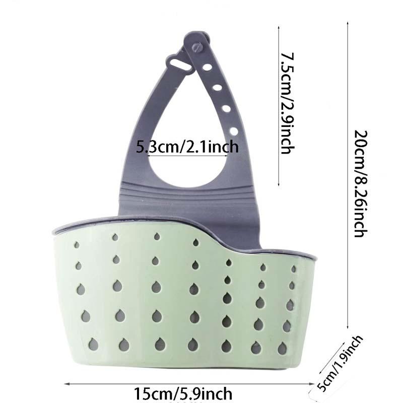 Home decorate Storage Drain Basket Kitchen Sink Holder Adjustable Soap Sponge Hanging Drain Basket Bag Kitchen Accessories